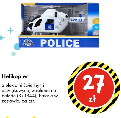 Helikopter z efektami świetlnymi i dźwiękowymi promocja w Tedi