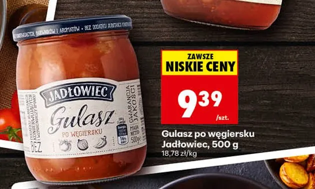 Gulasz po węgiersku Jadłowiec promocja w Biedronka