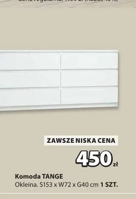 Komoda TANGE promocja w Jysk
