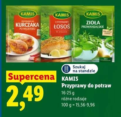 Przyprawa do kurczaka po węgiersku Kamis promocja w Lidl