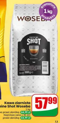 Kawa ziarnista Caffeine Shot promocja w Dino