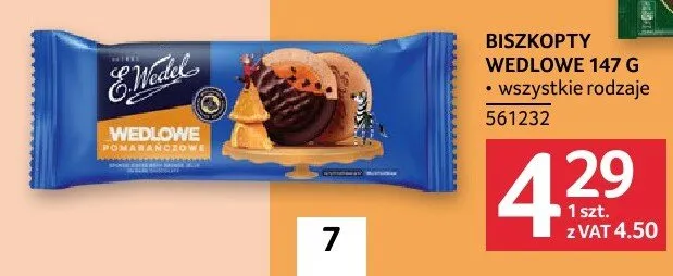 Biszkopty Wedlowe wszystkie rodzaje 561232 promocja w Selgros