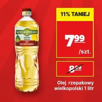 Olej rzepakowy Wielkopolski promocja w API Market