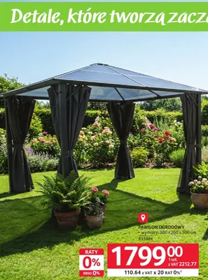 Pawilon ogrodowy promocja w Selgros