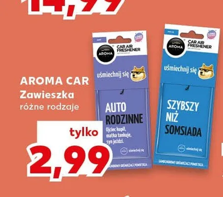 Zawieszka zapachowa Aroma Car Auto Rodzinne promocja w Kaufland