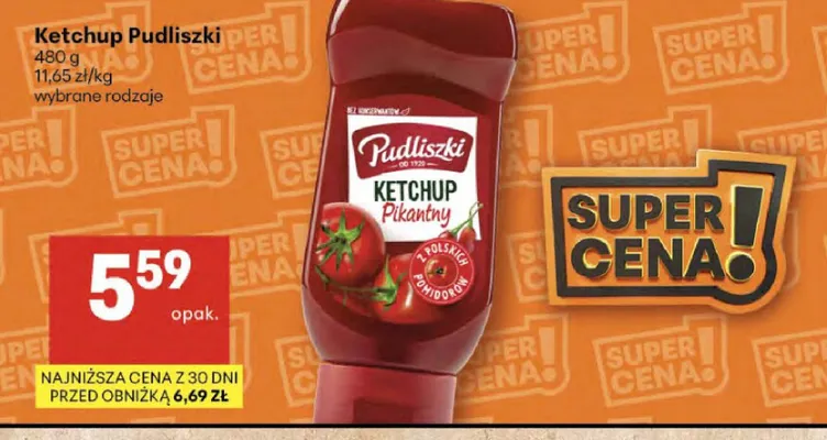 Ketchup Pudliszki Pikantny promocja w Delikatesy Centrum