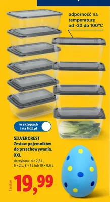 Zestaw pojemników do przechowywania XXL Silvercrest promocja