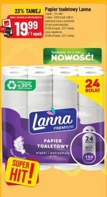 Papier toaletowy 24 szt. promocja w POLOmarket
