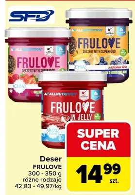 Deser FruLove różne rodzaje promocja w Carrefour Market