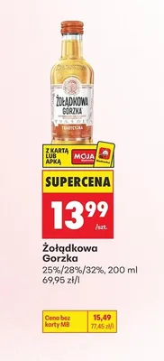Żołądkowa Gorzka 25%/28%/32% promocja w Biedronka
