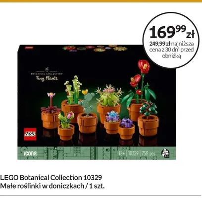 Zestaw klocki Botanical Collection 10329 Małe roślinki w doniczkach promocja w Empik