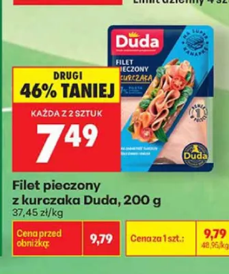 Filet pieczony z kurczaka Duda promocja w Biedronka