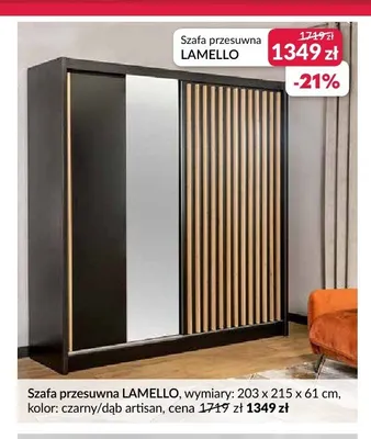 Szafa przesuwna LAMELLO promocja w Salony Agata