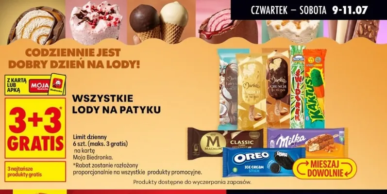 Lody Oreo promocja w Biedronka