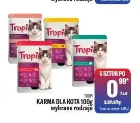 Karma dla kota Tropi promocja w Tomi Markt