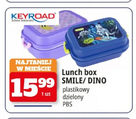 Lunch box SMILE / DINO Keyroad promocja w Leclerc