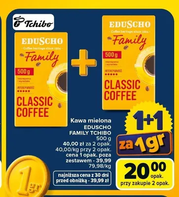 Kawa mielona Eduscho Family Classic Coffee promocja w Carrefour