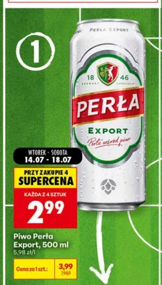Piwo Perła Export promocja w Biedronka