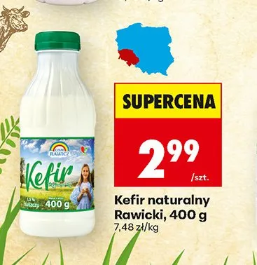 Kefir naturalny Rawicki promocja w Biedronka