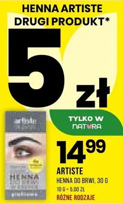 Henna do brwi promocja w Drogerie Natura