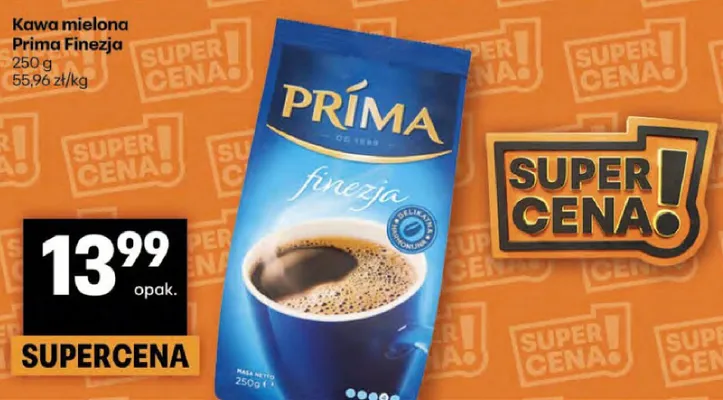 Kawa mielona Finezja promocja w Delikatesy Centrum