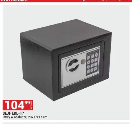 Sejf EDL-17 promocja w Merkury Market