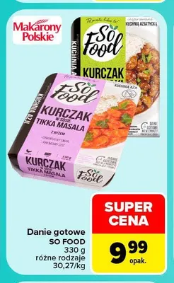 Danie gotowe So Food promocja w Carrefour