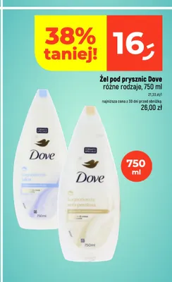Żel pod prysznic Dove Seta Preziosa promocja w Dealz