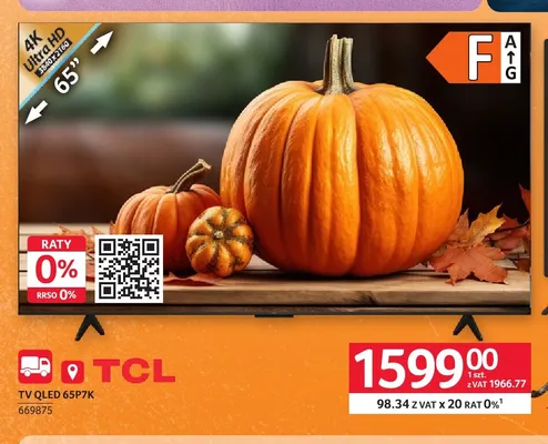Tv Qled 65P7K Tcl promocja w Selgros