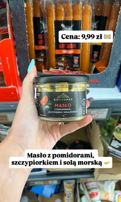 Masło z pomidorami, szczypiorem i solą morską Biedronka promocja w Biedronka
