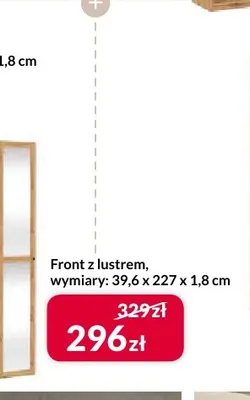 Front z lustrem Ben promocja w Salony Agata