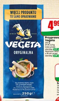 Przyprawa Vegeta Oryginalna promocja w Dino