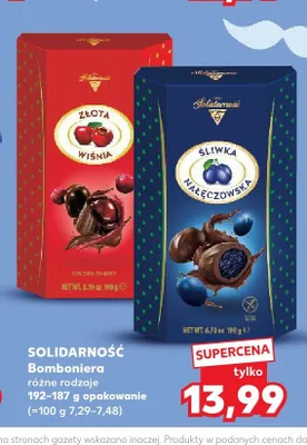 Bomboniera Solidarność Śliwka Nałęczowska promocja w Kaufland