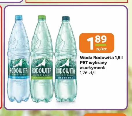 Woda niegazowana Rodowita promocja w Gama