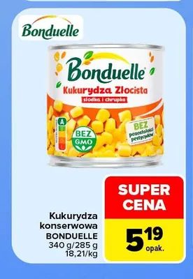 Kukurydza konserwowa Bonduelle promocja w Carrefour Market