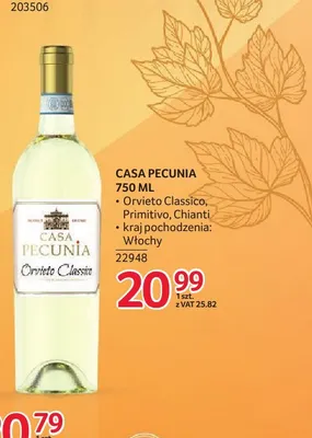 Wino czerwone Casa Pecunia Chianti promocja w Selgros