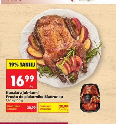 Kaczka z jabłkami Prosto do piekarnika Biedronka promocja w Biedronka