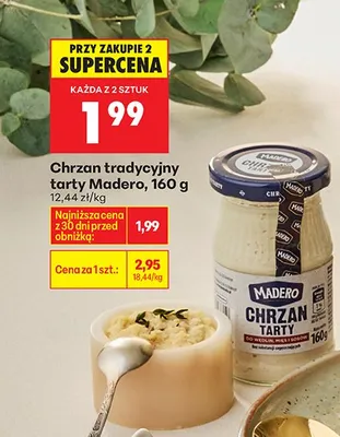 Chrzan tradycyjny tarty Madero promocja w Biedronka