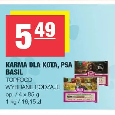 Karma dla kota Basil 4-pak promocja w SPAR