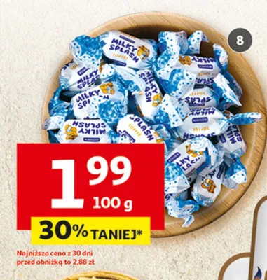 Cukierki Milky Splash Rosheen promocja w Auchan
