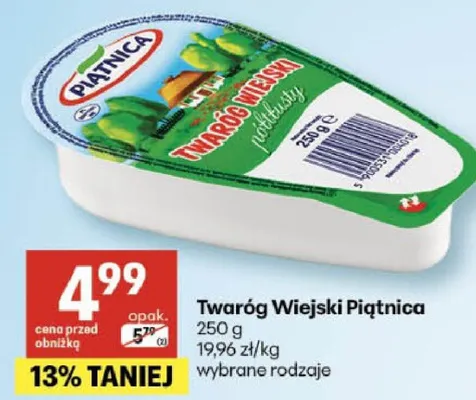 Twaróg Wiejski wybrane rodzaje promocja w Delikatesy Centrum