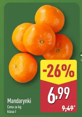 Mandarynki klasa I promocja w Aldi