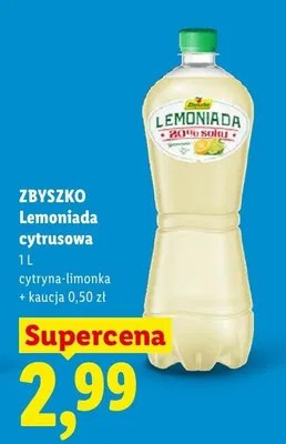 Lemoniada cytrusowa Zbyszko cytryna-limonka promocja w Lidl