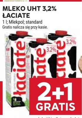 Mleko UHT 3.2% Łaciate promocja w Stokrotka