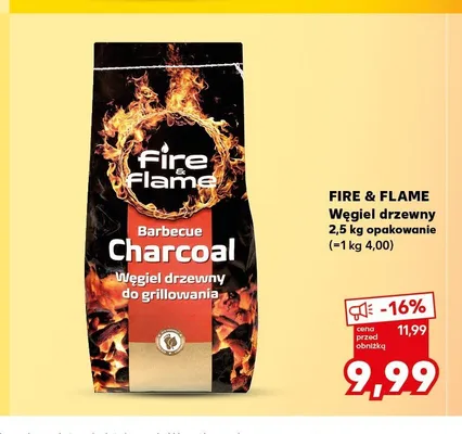 Węgiel drzewny Fire & Flame promocja w Kaufland