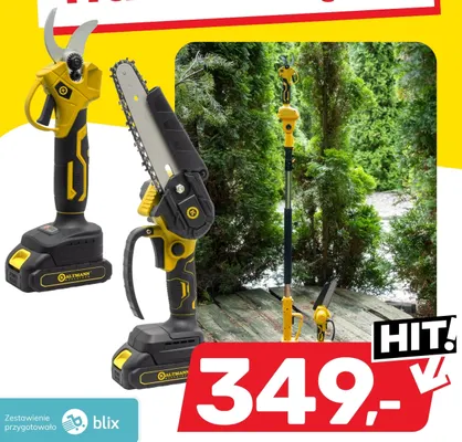 Zestaw sekator akumulatorowy + pilarka akumulatorowa Kaltmann promocja w Bricomarche