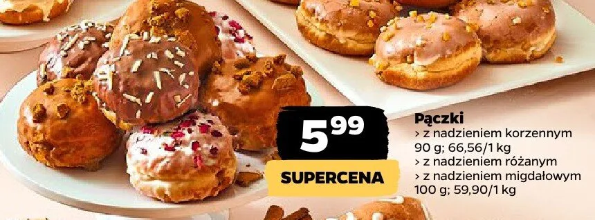 Pączki z nadzieniem korzennym promocja w Netto