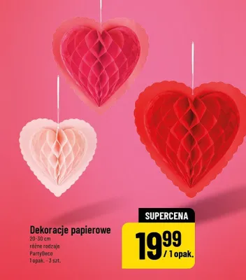 Dekoracje papierowe promocja w POLOmarket