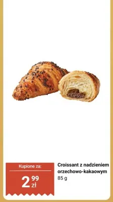 Croissant z nadzieniem orzechowo-kakaowym promocja w Biedronka