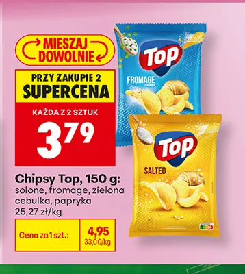 Chipsy Top solone promocja w Biedronka